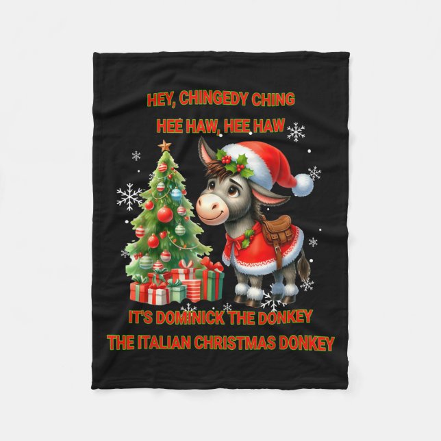 Couverture Polaire Funny Christmas Italian Christmas Dominick The  (Devant)