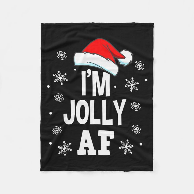 Couverture Polaire Funny Christmas Naughty Adults Pajama, Santa I'm J (Devant)