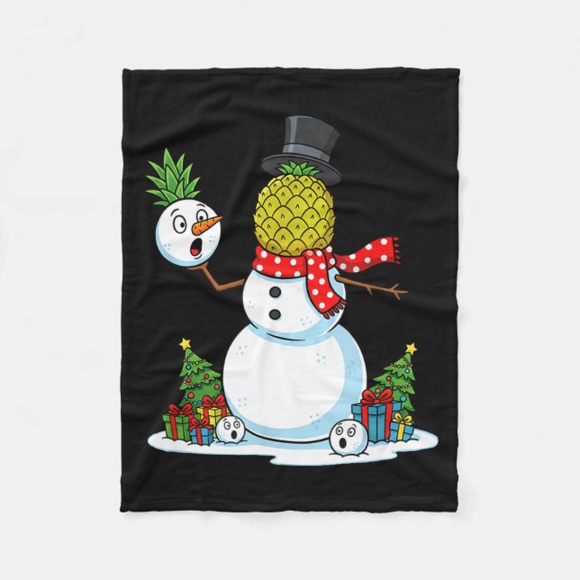 Couverture Polaire Funny Christmas Ne Snowman Xmas Mens Womens Kids  (Devant)