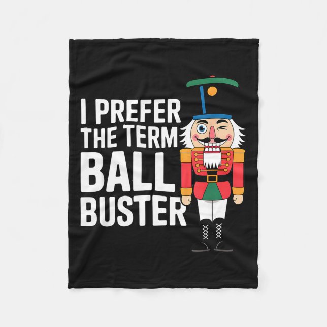 Couverture Polaire Funny Christmas Nutcracker- Ball Buster Funny Mens (Devant)