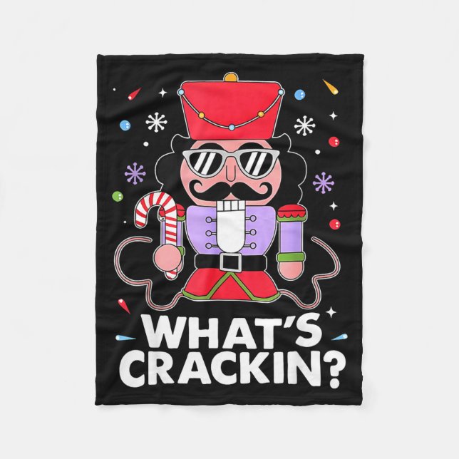 Couverture Polaire Funny Christmas Nutcracker Men Kids Teen Boys What (Devant)