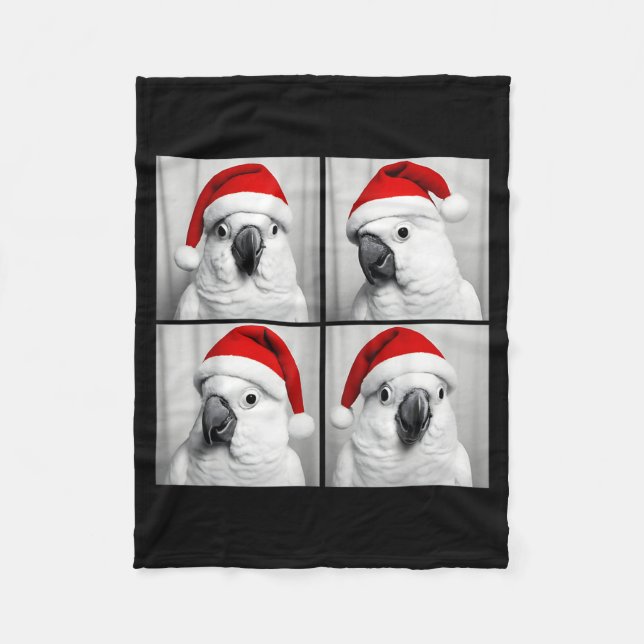 Couverture Polaire Funny Christmas Umbrella Atoo Santa Photo Booth Pa (Devant)