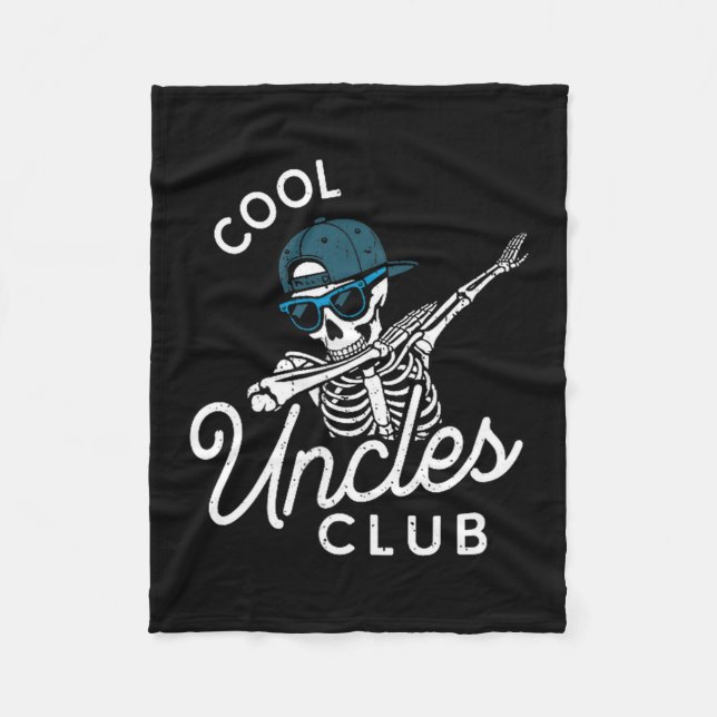 Couverture Polaire Funny Cool Uncles Club Shirt Funny Skeleton Uncle  (Devant)
