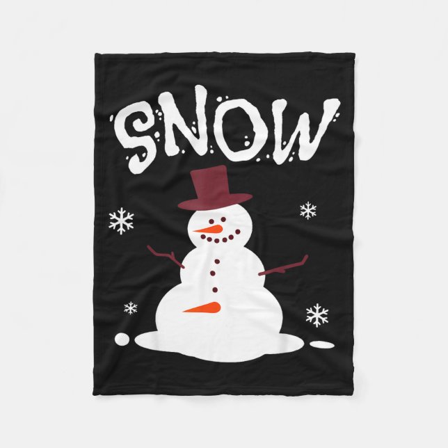 Couverture Polaire Funny Couples Christmas Party Snow Man Merry Xmas  (Devant)