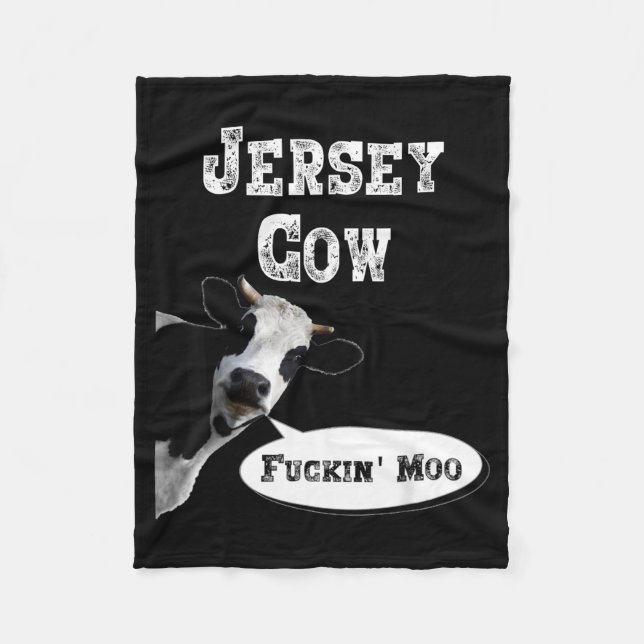 Couverture Polaire Funny Cow Shirt New Jersey Cow Lover Farm Animal R (Devant)