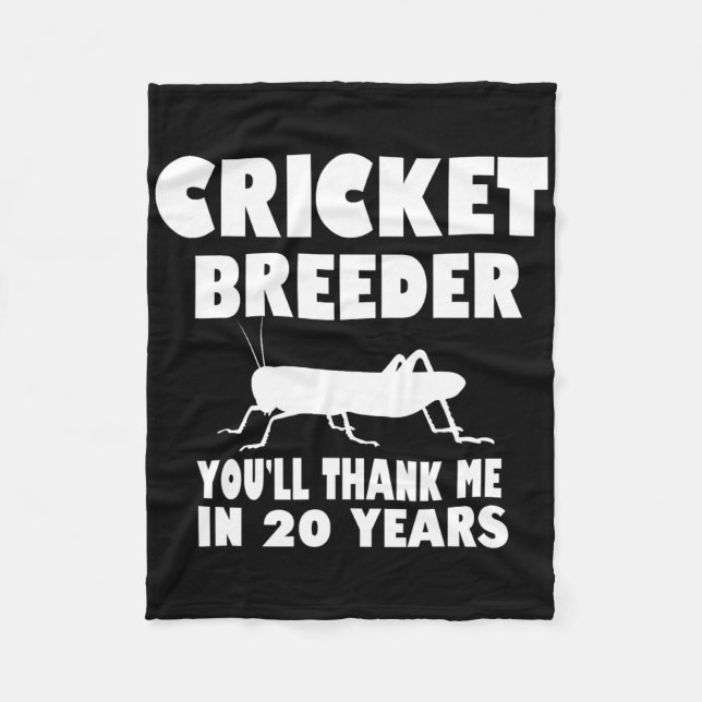 Couverture Polaire Funny Cricket Breeder Cricket Breeding Future Inse (Devant)