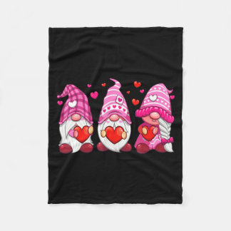 Couverture Polaire Funny Cute Three Gnomies Nk Hearts Matching Vale 