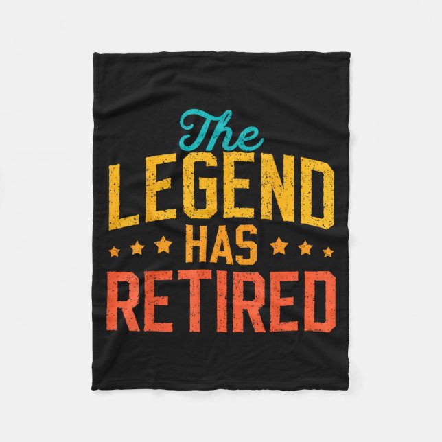 Couverture Polaire Funny Dad Grandpa Retirement The Legend Has Retire (Devant)