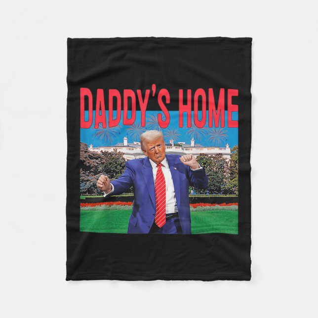 Couverture Polaire Funny Daddys Accueil Trump Pink 2024 Reprendre l'A (Devant)