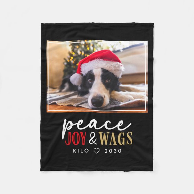 Couverture Polaire Funny Dog Lover Christmas Photo Cute D  (Devant)