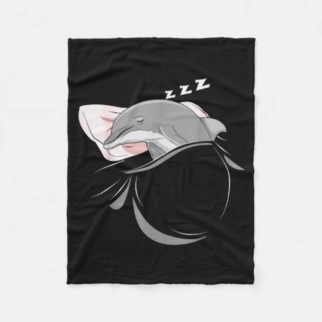 Couverture Polaire Funny Dolphin Merch For Women, Men &amp; Kids Dolp (Devant)