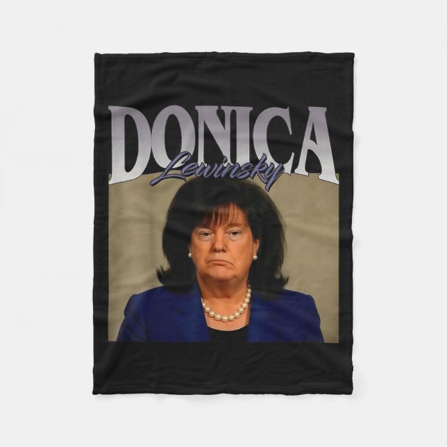 Couverture Polaire Funny Donica Lewinsky Meme Shirt Big Beautiful Bil (Devant)