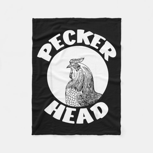 Couverture Polaire Funny Don't Be A Clucking Pecker Head Chicken Farm (Devant)