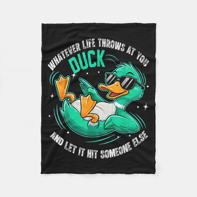 Couverture Polaire Funny Duck Graphic Tees Men Women Teens Funny Quot (Devant)