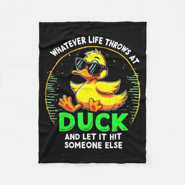 Couverture Polaire Funny Duck Graphic Tees Men Women Teens Funny Quot (Devant)
