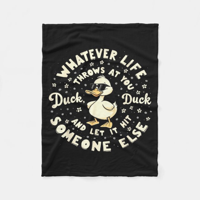Couverture Polaire Funny Duck Graphic Tees Men Women Teens Funny Quot (Devant)