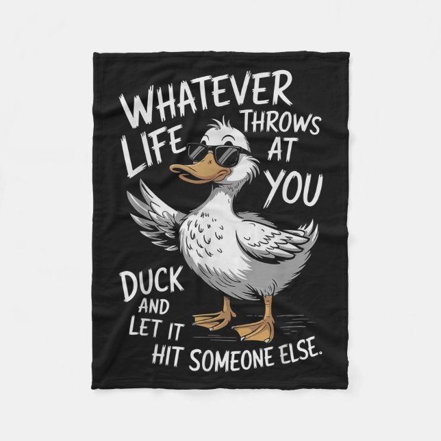 Couverture Polaire Funny Duck Shirt Drôle Citation Tee - shirts Graph (Devant)