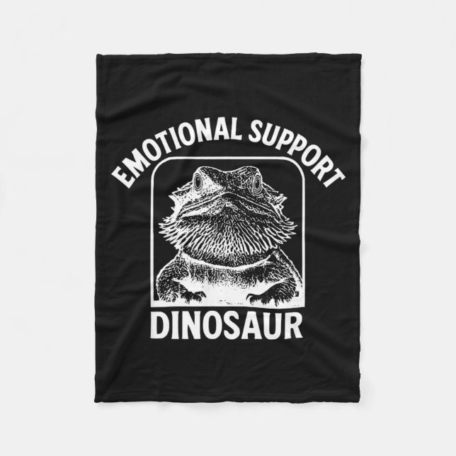 Couverture Polaire Funny Emotional Suprt Dinosaur  (Devant)