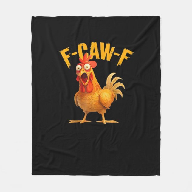 Couverture Polaire Funny F-Caw-F Chicken F-Caw-F Chicken Classic Cool (Devant)