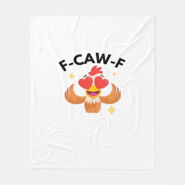 Couverture Polaire Funny F-Caw-F Classic (Devant)