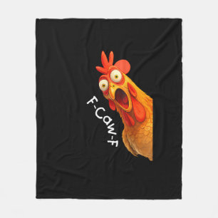 Couverture Polaire Funny F-Caw-F poulet F-Caw-F poulet Créatif Décont
