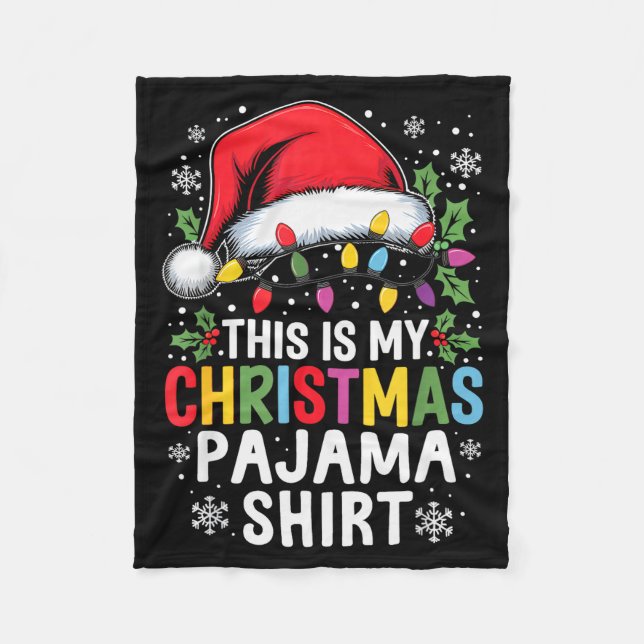 Couverture Polaire Funny Family Christmas Pajamas This Is My Christma (Devant)