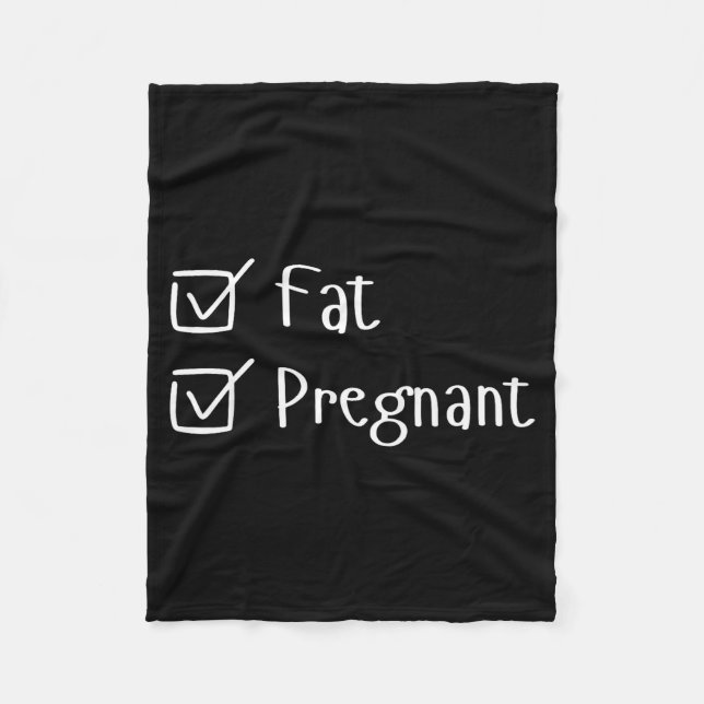 Couverture Polaire Funny Fat Pregnancy Sayings Humor Expecting Moms G (Devant)