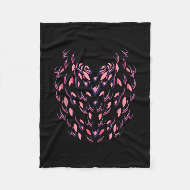Couverture Polaire Funny Flamingo Halloween (Devant)