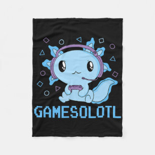 Couverture Polaire Funny Gamesolotl Anime Kawaii Gaming Axolotl