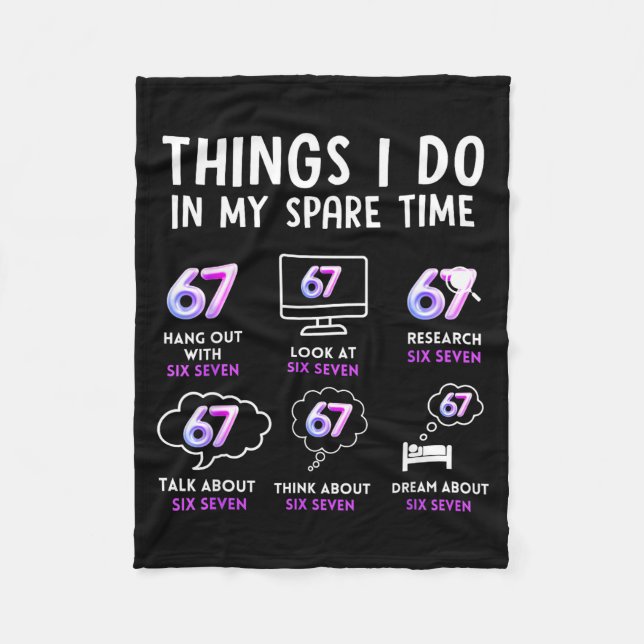 Couverture Polaire Funny Gen Alpha Lover Trend Fan Modern Youth Humor (Devant)