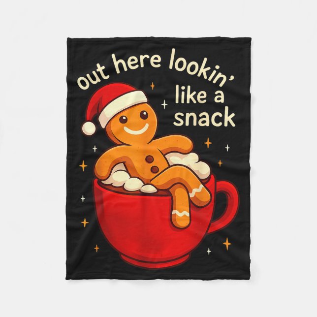 Couverture Polaire Funny Gingerbread Christmas Snack Cookies Boys Tod (Devant)