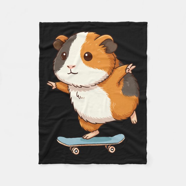 Couverture Polaire Funny Guinea G Skater Skateboard Ballerina Zoo Boy (Devant)