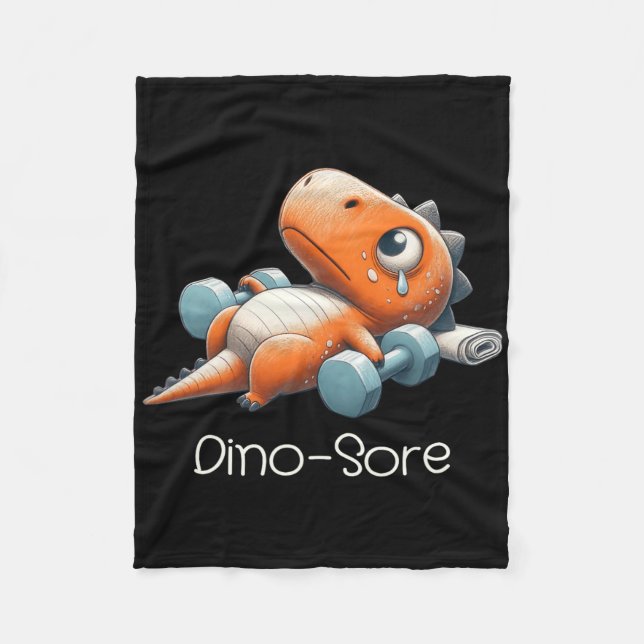 Couverture Polaire Funny Halloween Dinosaur Tested Positive For Pumpk (Devant)