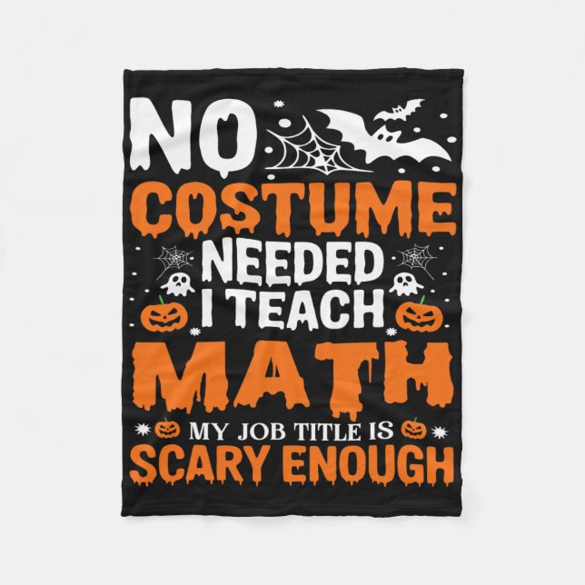 Couverture Polaire Funny Halloween Math Enseignant Mathématiques Educ (Devant)