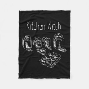 Couverture Polaire Funny Herbalist Kitchen Witch Halloween Cuisine Ch