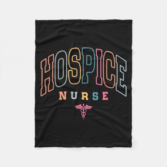 Couverture Polaire Funny Hospice Nurse Doctor Graduation Medical Nurs (Devant)