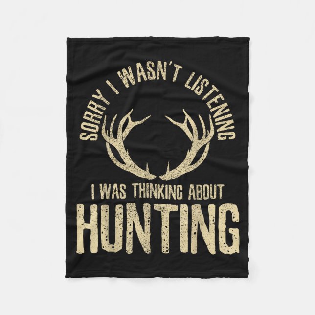 Couverture Polaire Funny Hunting Quote Saying Deer Venison Elk Hunter (Devant)