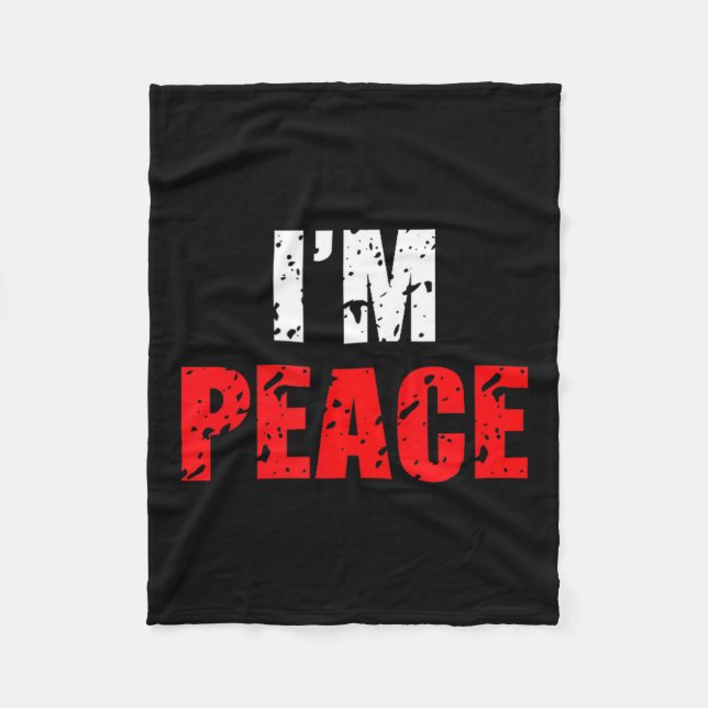 Couverture Polaire Funny I Come In Peace I’m Peace Matching Couple Lo (Devant)