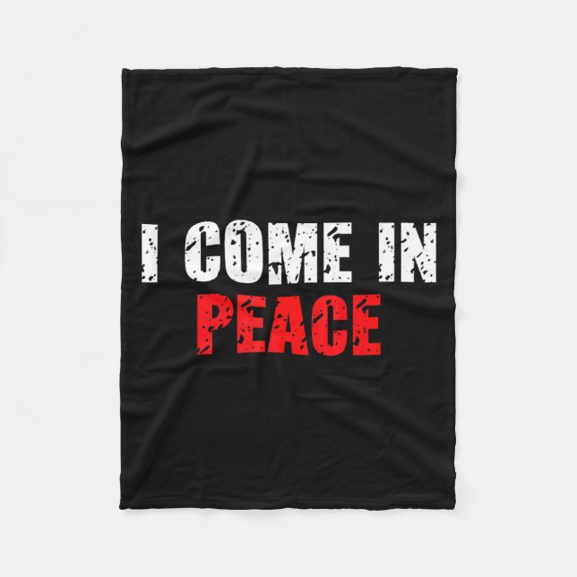 Couverture Polaire Funny I Come In Peace I’m Peace Matching Couple Lo (Devant)