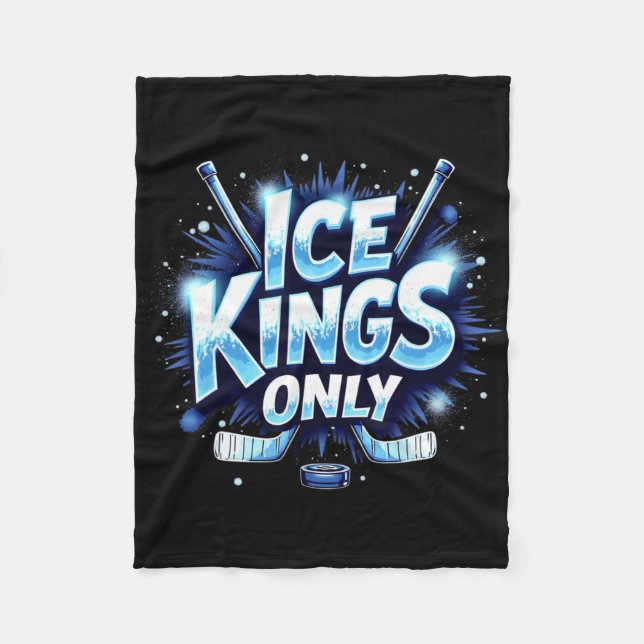 Couverture Polaire Funny Ice Hockey Quote Gift Kings  (Devant)