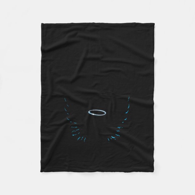 Couverture Polaire Funny I'm Totally An Angel Funny Halloween Christm (Devant)