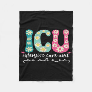 Couverture Polaire Funny Infirmière Infirmière Icu Intensive Care Uni