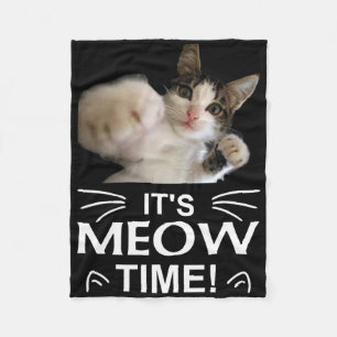 Couverture Polaire Funny Karate Boxe Chat Meow Time T Shirt Tee Shir