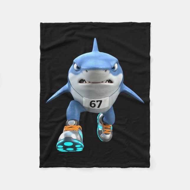 Couverture Polaire Funny Kids 67 Meme Tralalero Tralala Runner Italia (Devant)