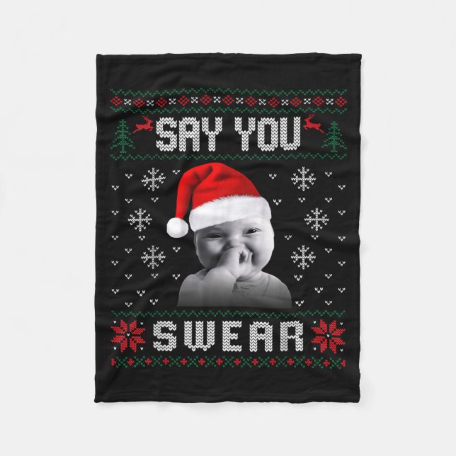 Couverture Polaire Funny Laughing Baby Ai Baby Meme Brainrot Ugly Chr (Devant)