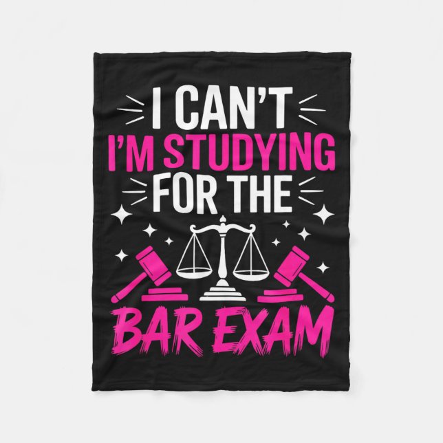 Couverture Polaire Funny Law School Student Gift - Can't Studying For (Devant)
