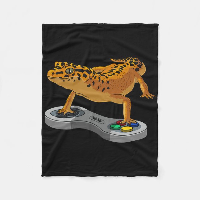 Couverture Polaire Funny Leopard Gecko Beared Dragon Cool cadeau enfa (Devant)