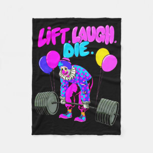 Couverture Polaire Funny Lift Laugh Die Gym Poids Bodybuilding