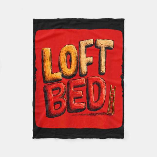 Couverture Polaire Funny loft bed speech costume  (Devant)