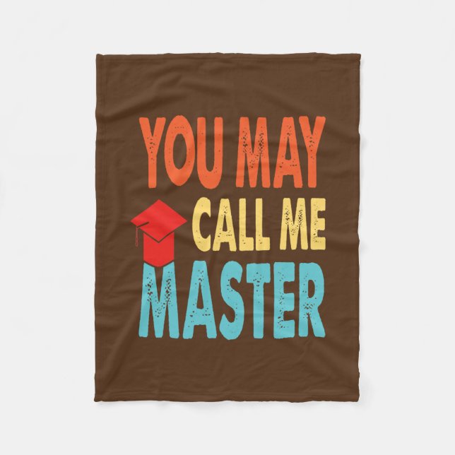 Couverture Polaire Funny Masters Degree Designs For Men Women MBA (Devant)